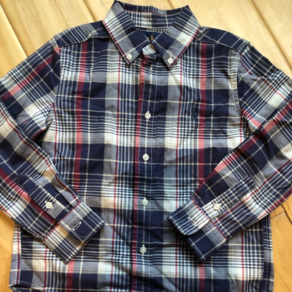 Ralph Lauren Boys Buttons Down plaid shirt